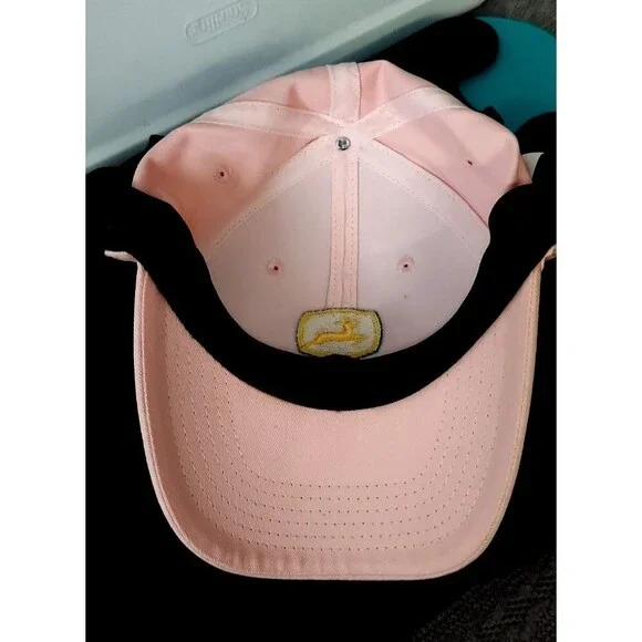 John Deere Pink Ladies Baseball Hat Embroidered Adjustable Pink Hat Cap - Picture 6 of 6
